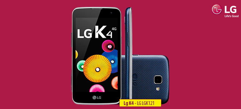 LG K4 Android smartphone. Aparitie 2016, Ianuarie. Features 3G, 4.5″ IPS LCD capacitive touchscreen, 5 MP camera, Wi-Fi, GPS, Bluetooth.