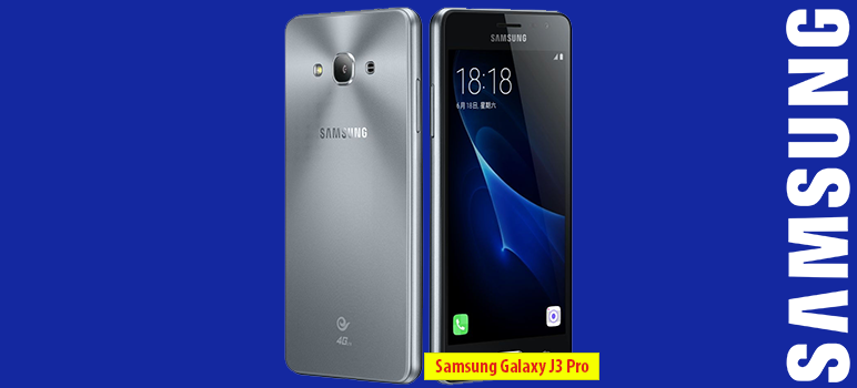 Samsung Galaxy J3 Pro » Android smartphone » Aparitie 2016 » Features 3G, 5.0″ Super AMOLED capacitive touchscreen, 8 MP camera, Wi-Fi, GPS, Bluetooth.
