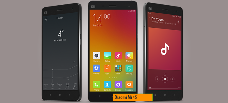 Xiaomi Mi 4s » Android smartphone » Aparitie 2016 » Features 3G, 5.0″ IPS LCD capacitive touchscreen, 13 MP camera, Wi-Fi, GPS, Bluetooth.