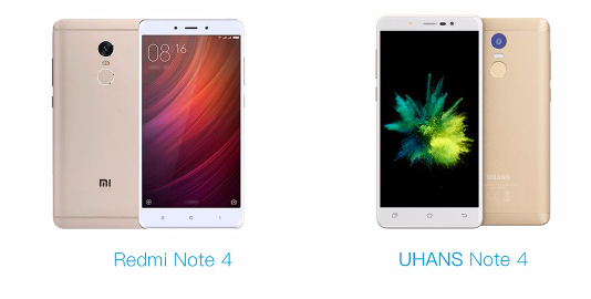 UHANS Note 4 VS Xiaomi Redmi Note 4 (2)