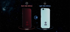 Smartphone-urile Star Wars sunt fabricate de Sharp si vin in doua editii: Dark side si Light side.