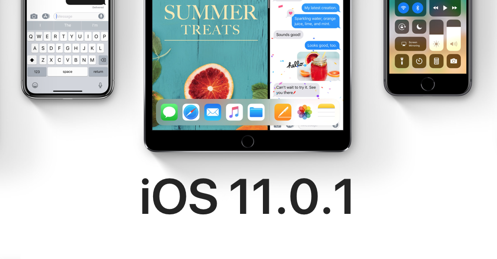 Apple a lansat actualizarea iOS 11.0.1