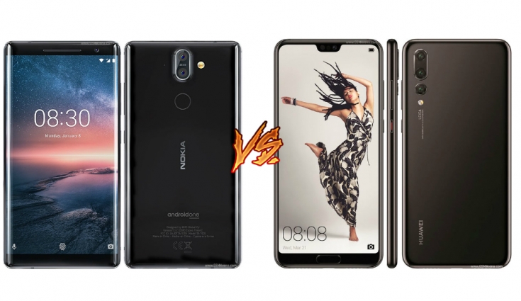 Nokia 8 Sirocco vs Huawei P20 Pro